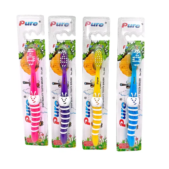 Children's toothbrush in the shape of a bee