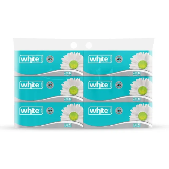 White Flexi M tissues - 400 tissues - 6 packs