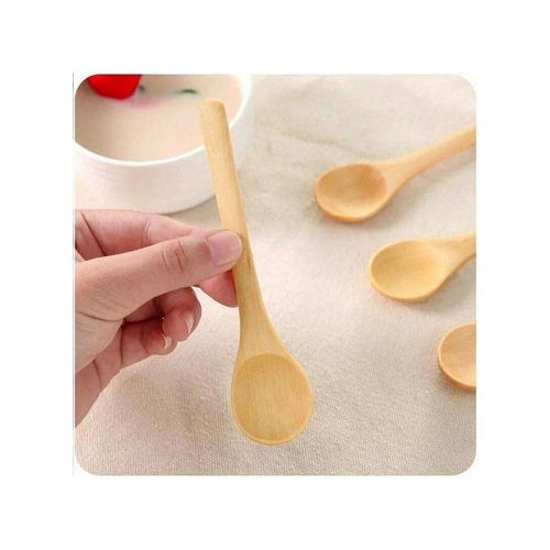 معالق خشب في حجم ملعقة الشاى 6 قطع