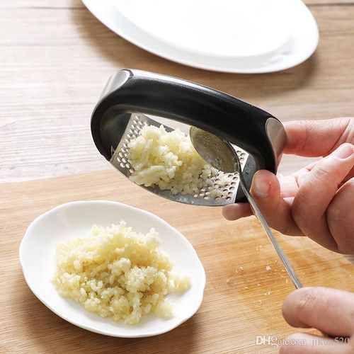 [TA-512151010] هراسة الثوم من الفولاذ المقاوم للصدأ بيد لسهولة الضغط
