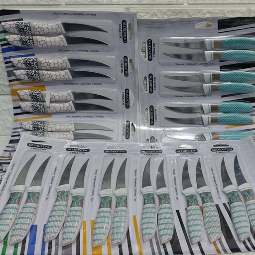 [TA-501251010] كارت سكينة خضروات وفواكه 12 قطعة